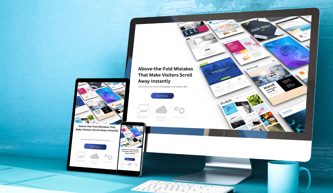 Above-the-Fold Mistakes That Make Visitors Scroll Away Instantly